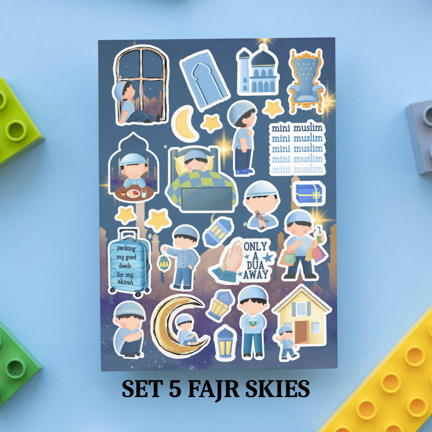 Mini Muslim Fajr Skies Sticker Sheet My Store