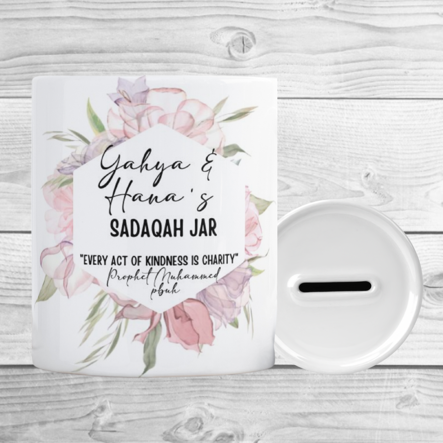 Pink Flower Jar My Store