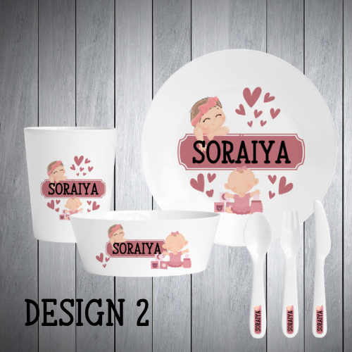 Childrens Personalised Dinnerware