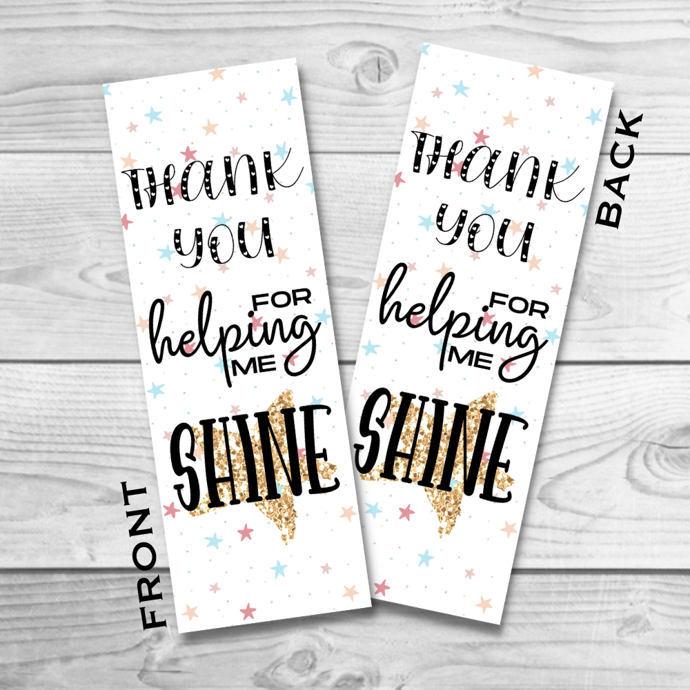 Thank you for making me shine