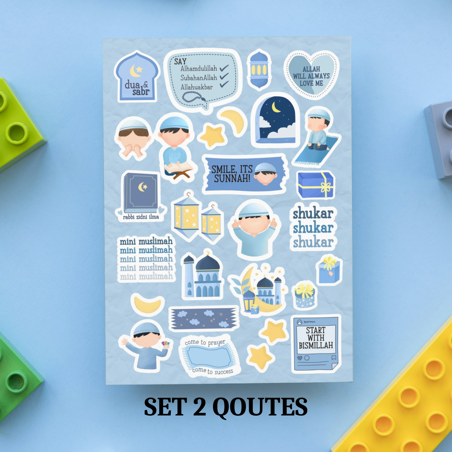 MIni Muslim's Qoutes Sticker Sheet My Store