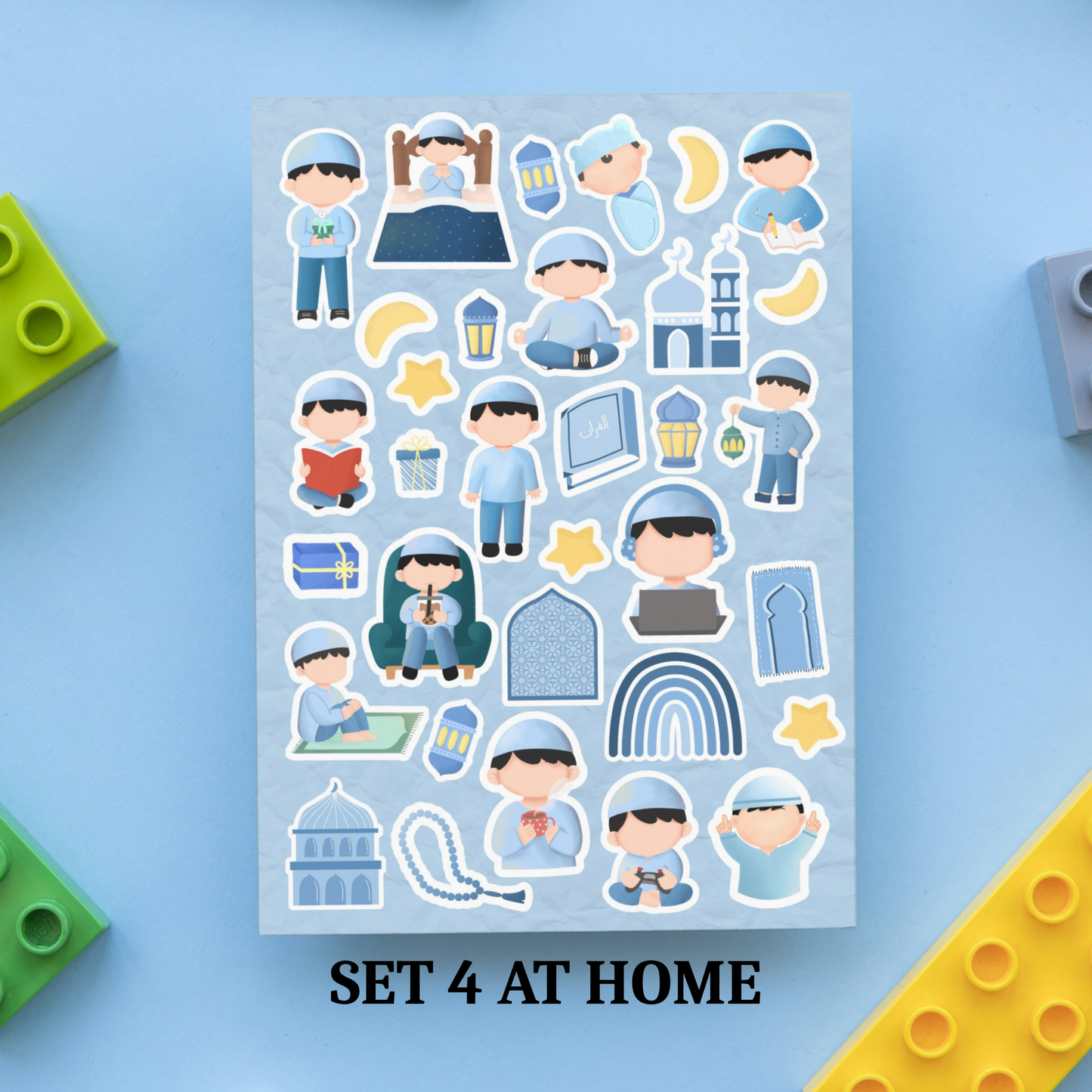 Mini Muslim's At Home Sticker Sheet My Store
