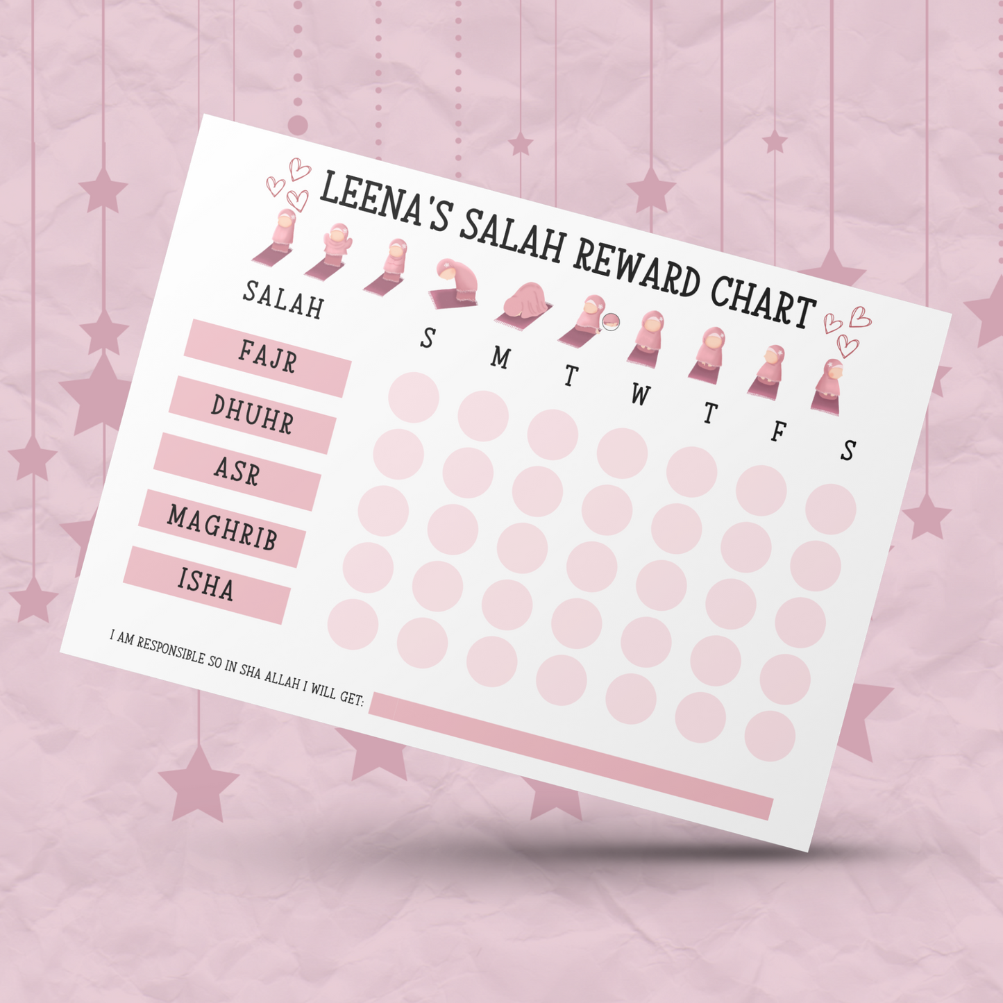 Salah Reward Chart My Store