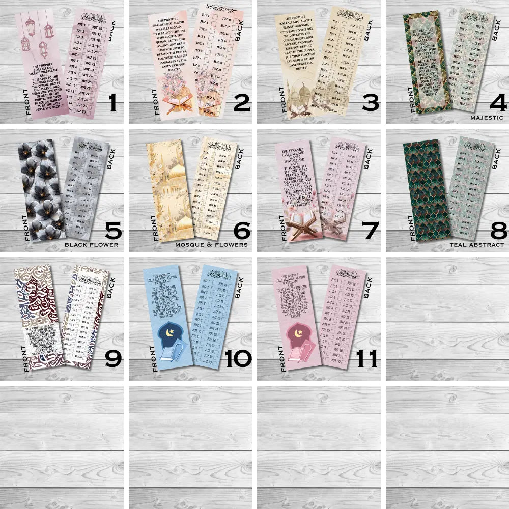 Quran Juz Tracker Islamic Bookmarks My Store
