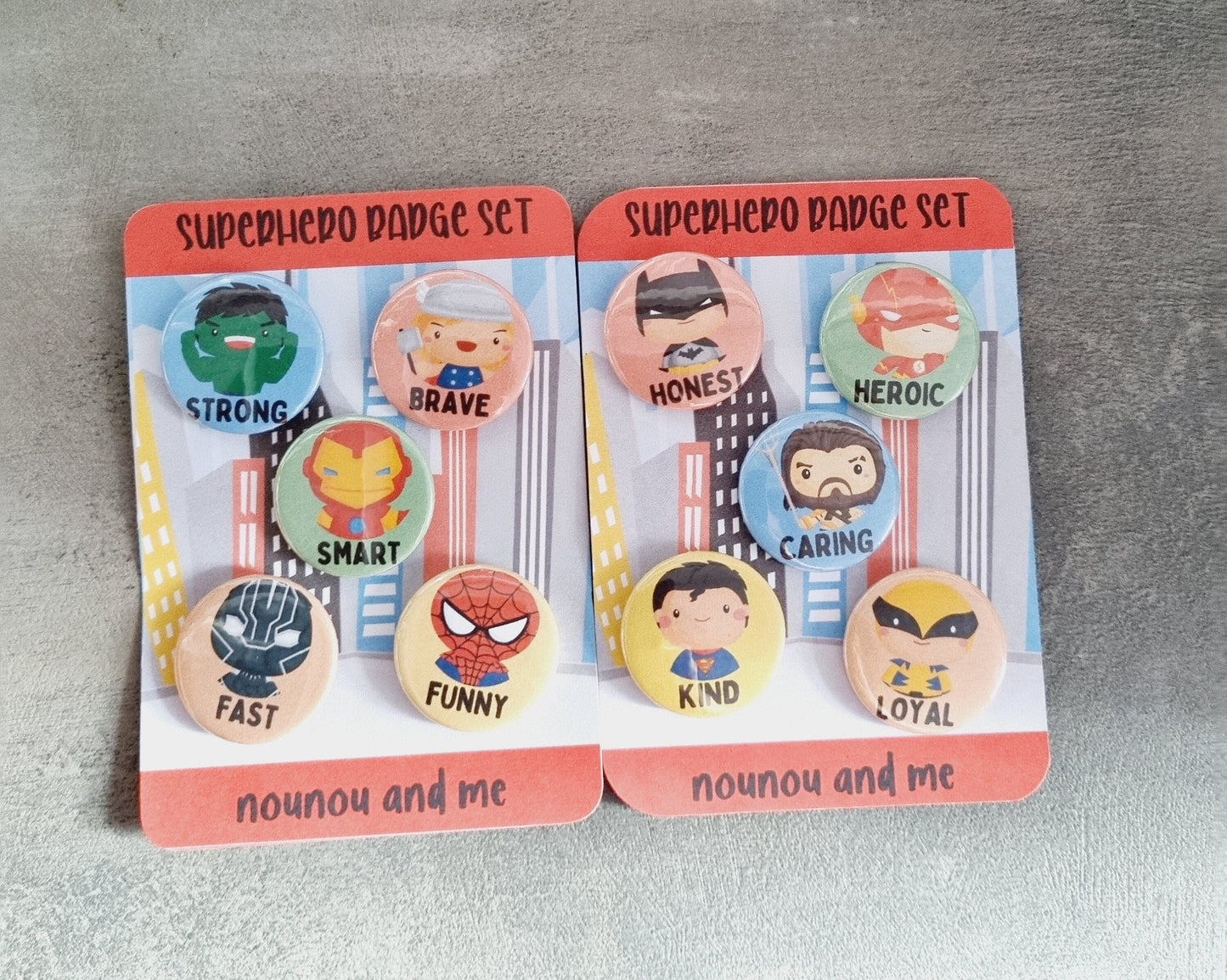 Superhero Badges My Store