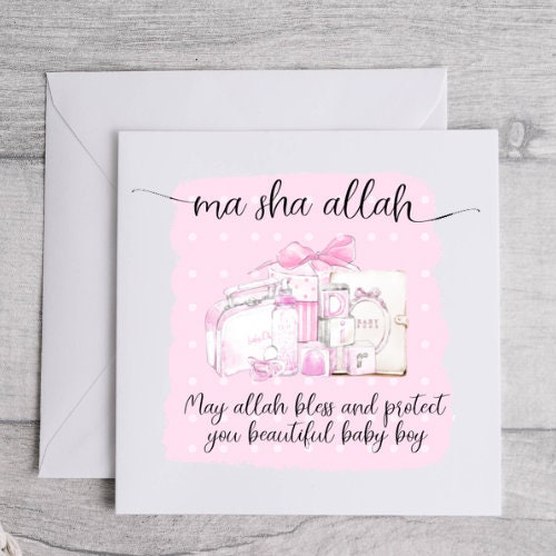 Islamic Baby Vintage Milestones - muslim baby girls and boys - islamic gifting - new and expectant parent gifting - baby gifitng