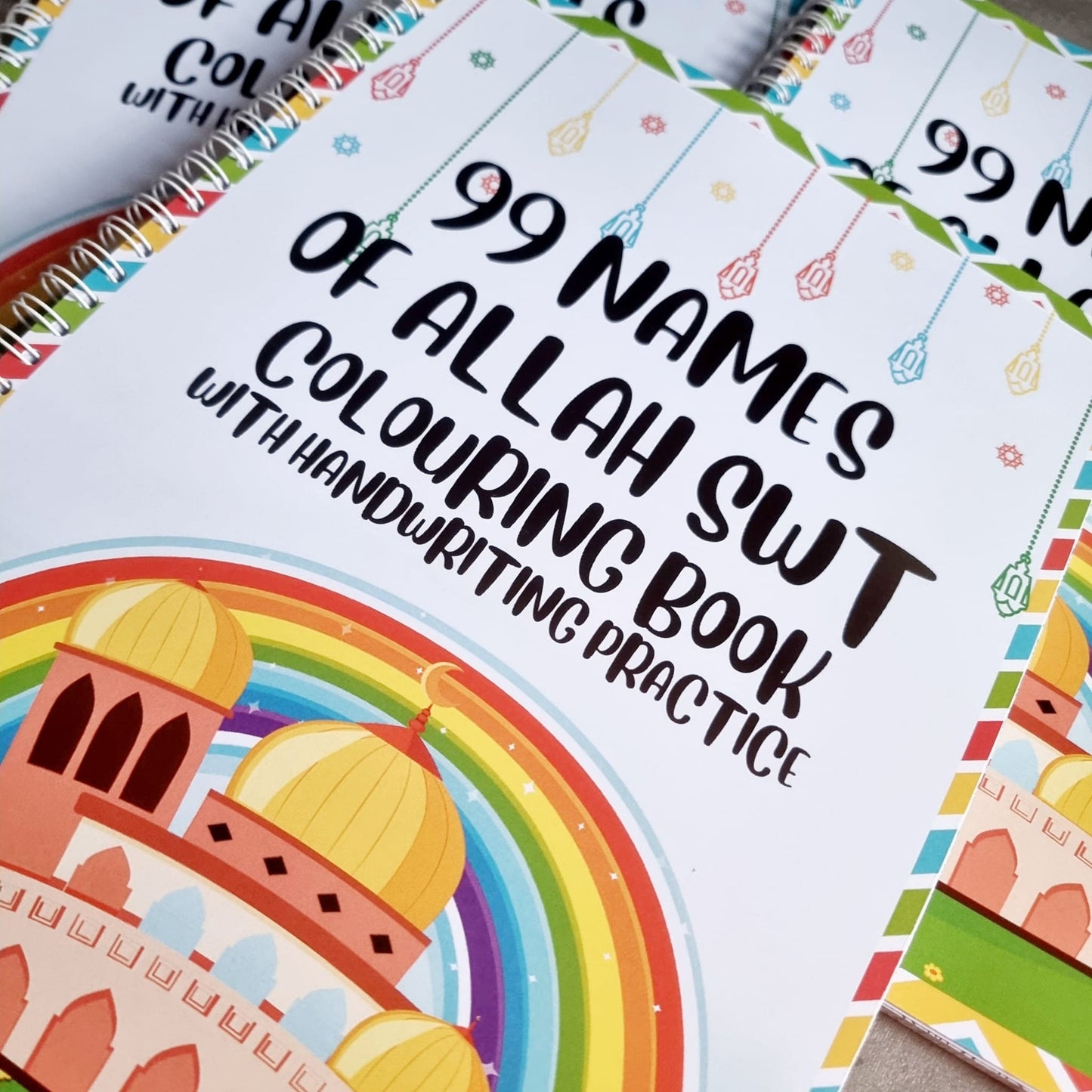 99 Names of Allah Islamic children's colouring and handwriting practice activity book. Muslim Gifts