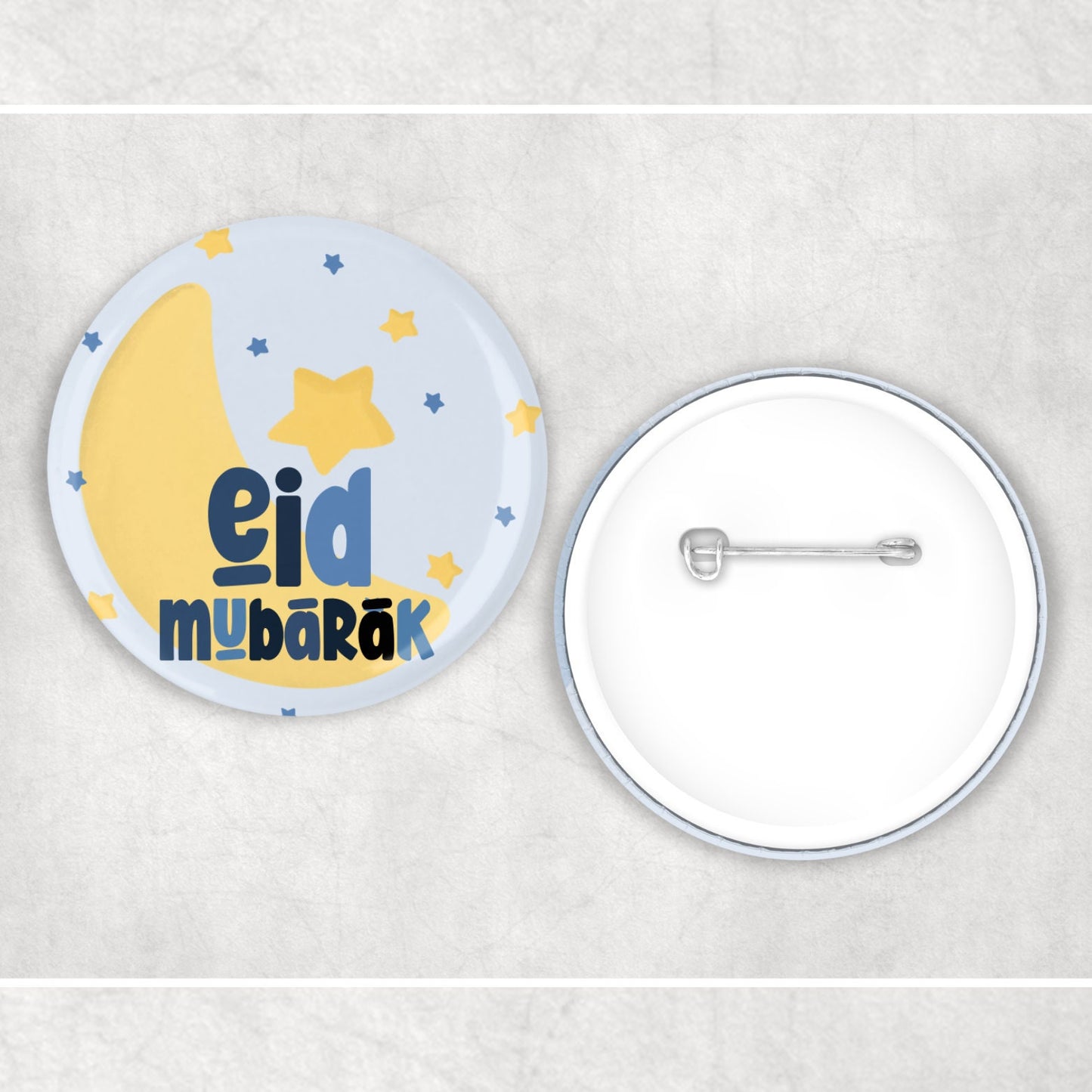 Children's Islamic Eid Mubarak Star and Moon Badge Muslim Gifts - Muslim Baby Pin, Button - Ramadan Eid Gifts - Islamic
