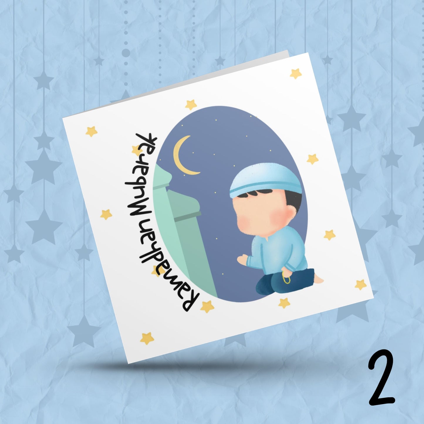 Ramadan Mubarak Greeting Cards 10 DESIGNS - Islamic cards - Gifts , eid cards
