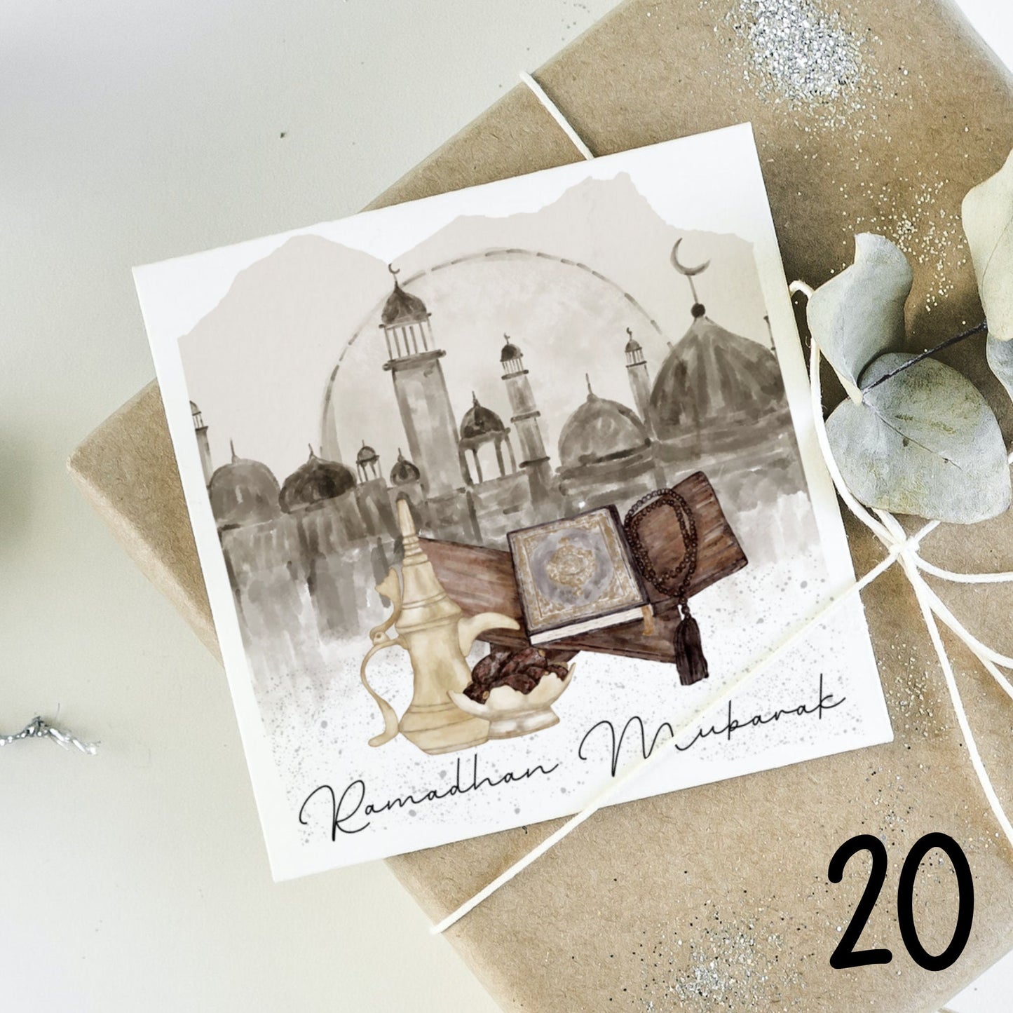 Ramadan Mubarak Greeting Cards 7 DESIGNS - Islamic cards - Gifts , eid cards