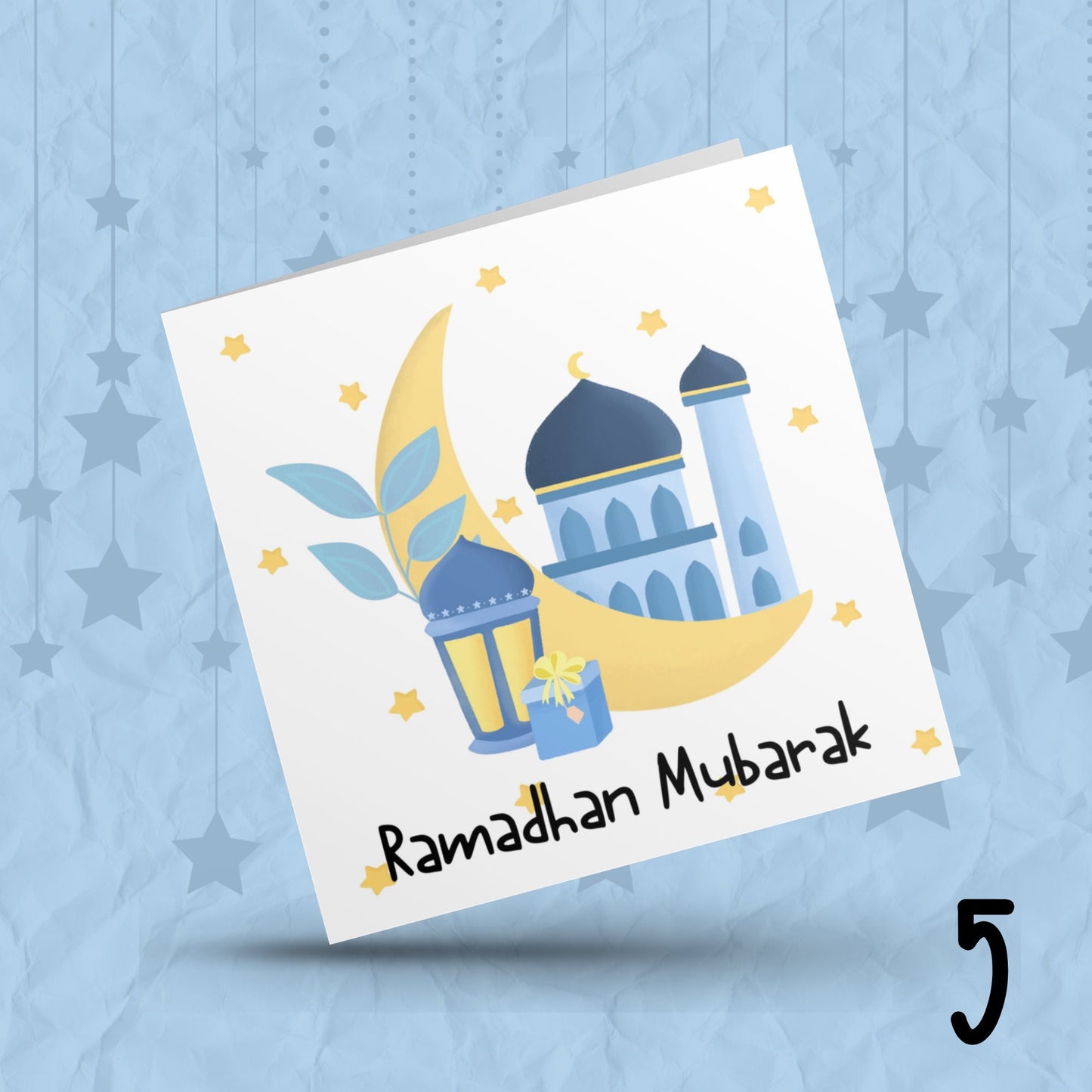 Ramadan Mubarak Greeting Cards 10 DESIGNS - Islamic cards - Gifts , eid cards