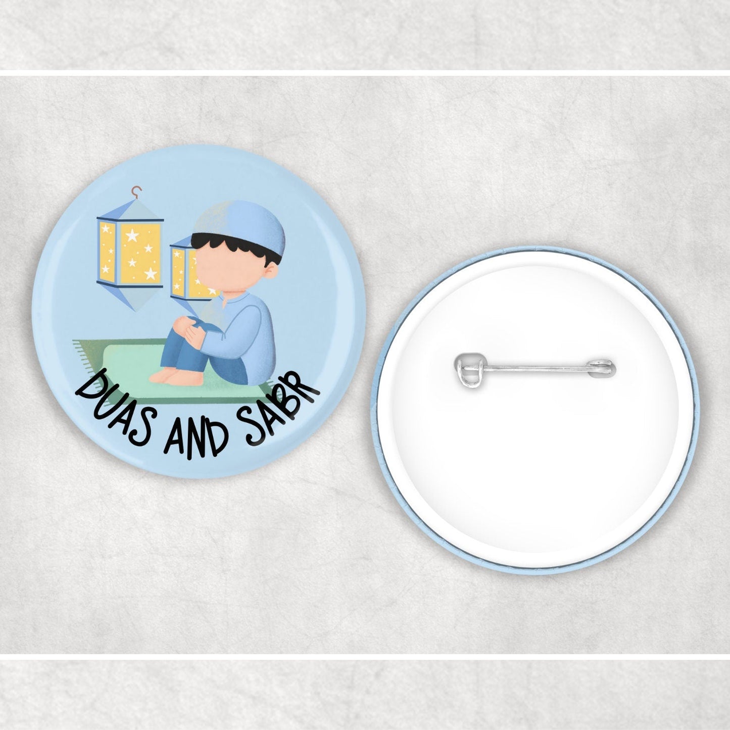 Children's Islamic Duas and Sabr Badge Muslim Gifts - Muslim Pin Badges - Ramadan Eid Gifts - Islamic Gifts My Store