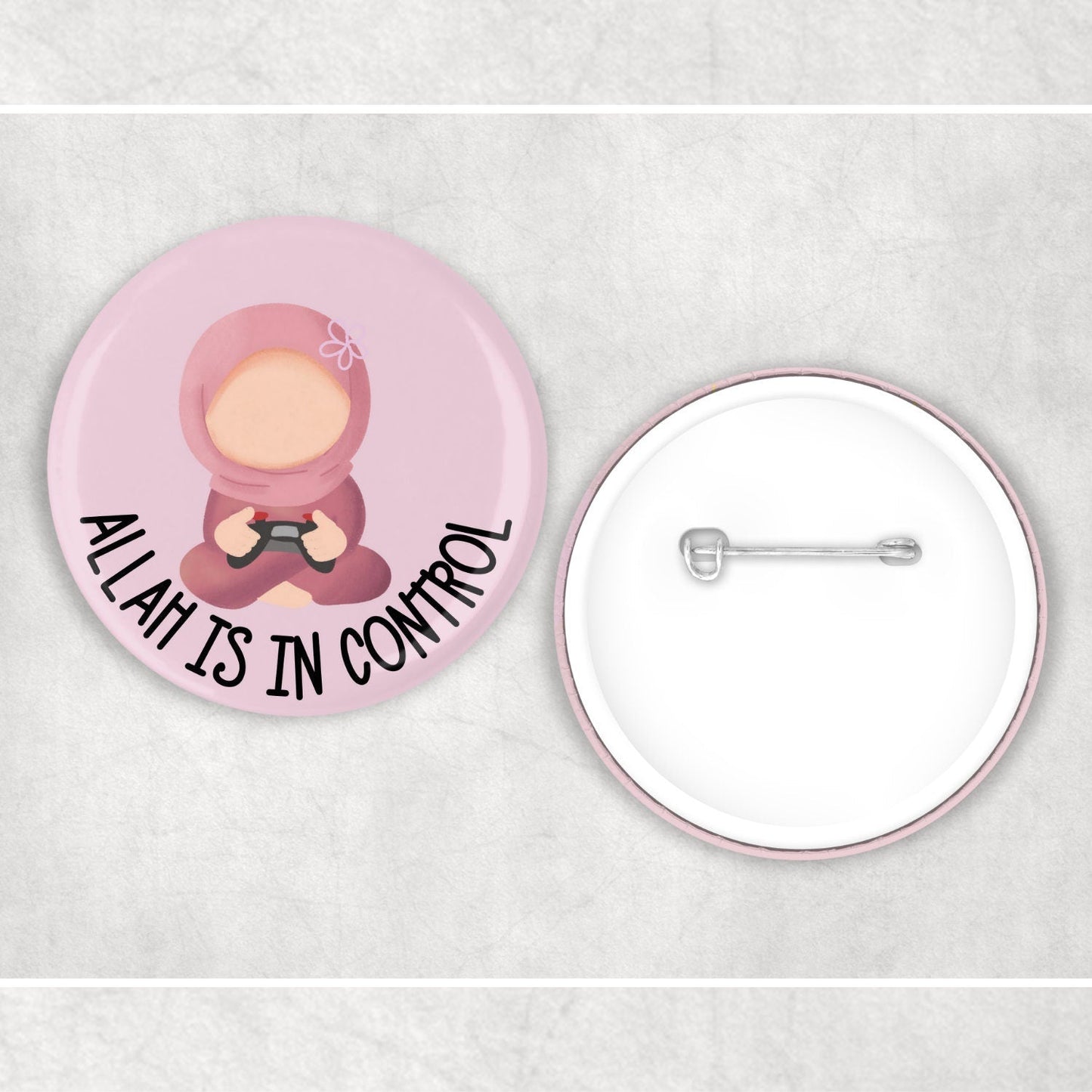 Children's Islamic Allah is in Control Badge Muslim Gifts - Muslim Pin Badges - Ramadan Eid Gifts - Islamic Gifts My Store