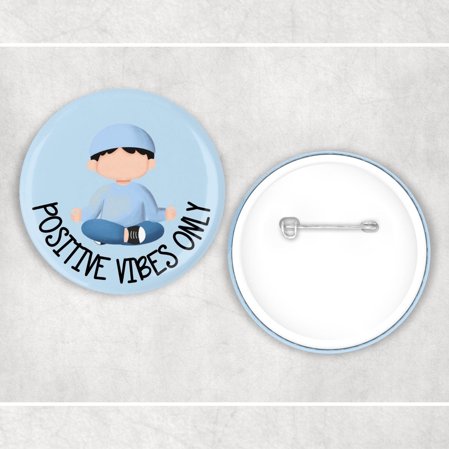 Children's Islamic Positive Vibes Only Badge My Store