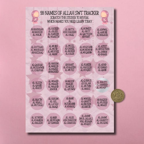 Ramadan / Eid Good Deed Tracker Scratch off Stickers Muslim A5 Chart Journal Childrens Reward Chart and Sadaqah