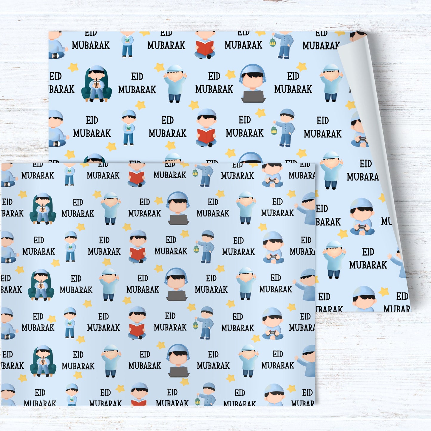 Eid Character Wrapping Paper