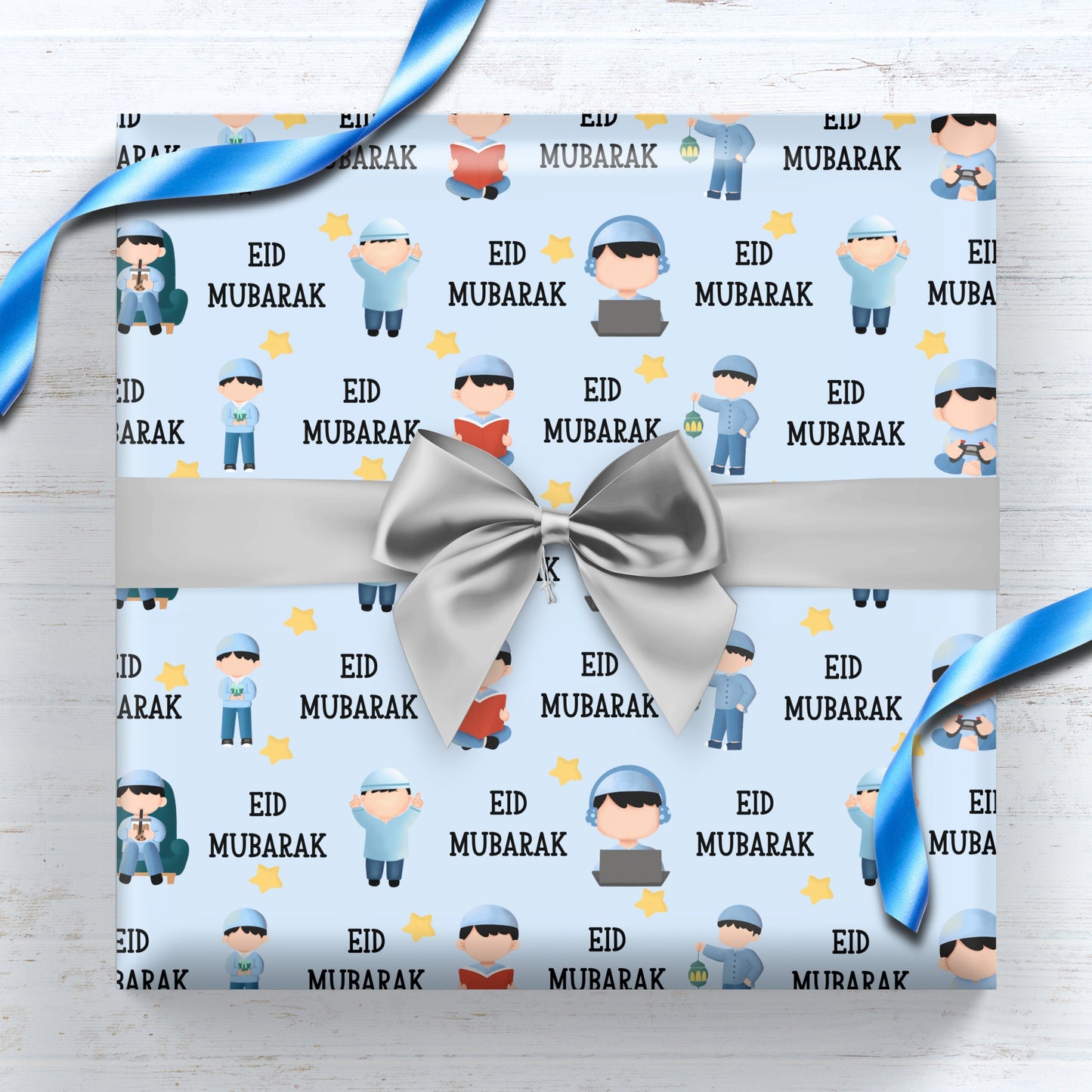 Eid Character Wrapping Paper