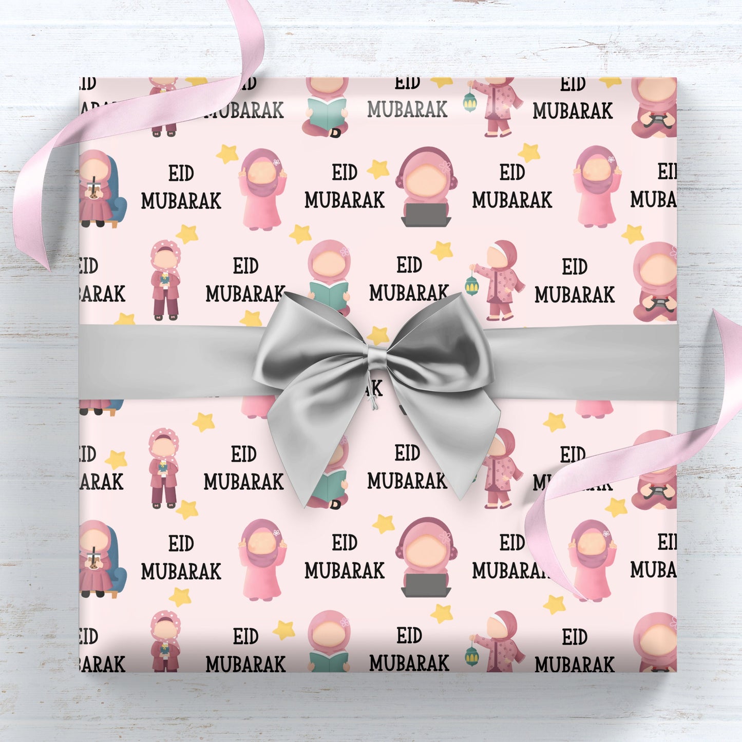 Eid Character Wrapping Paper