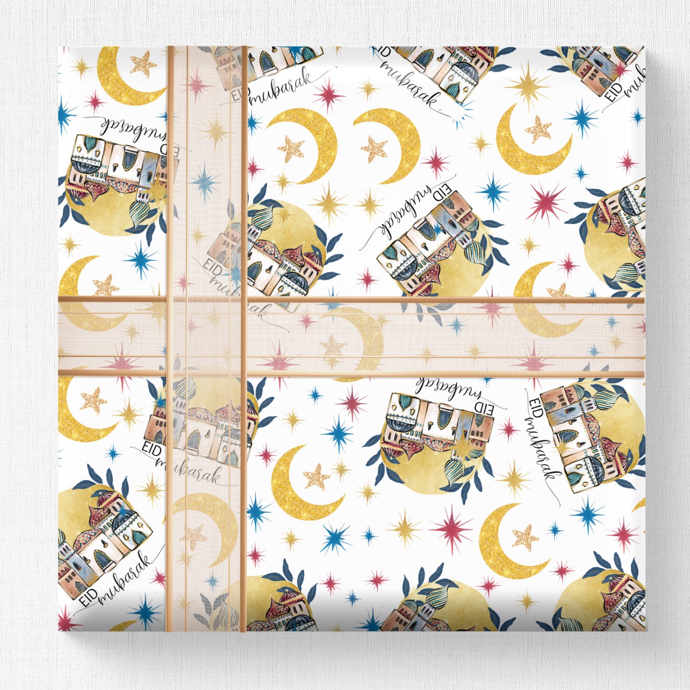 Eid Wrapping Paper Mosque