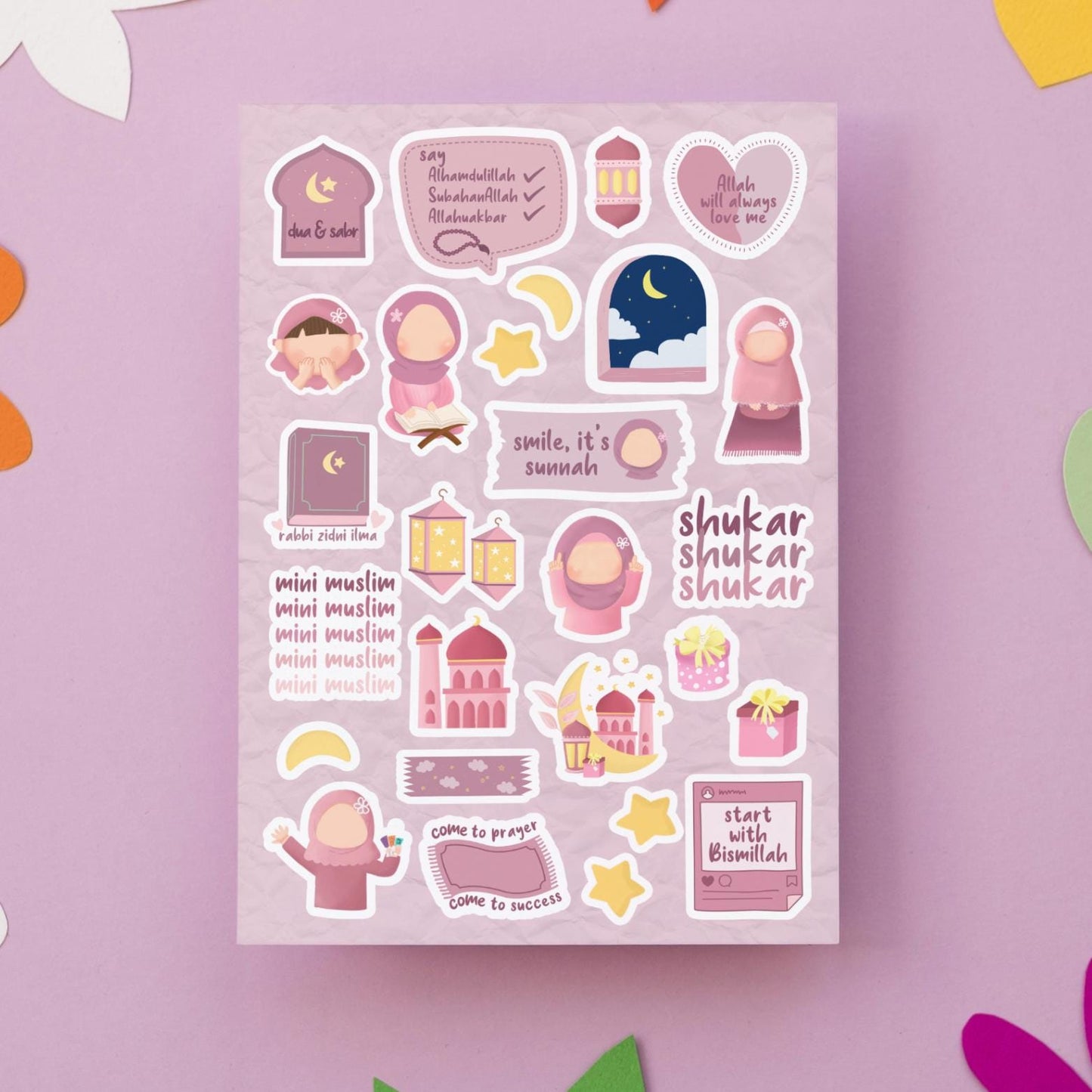 MIni Muslimah's Qoutes Sticker Sheet My Store