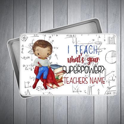 I Teach What's Your Super Power Teacher Gifts My Store
