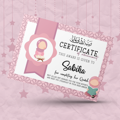 For completing their Qaidah