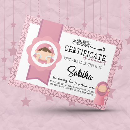 Wudu Certificate