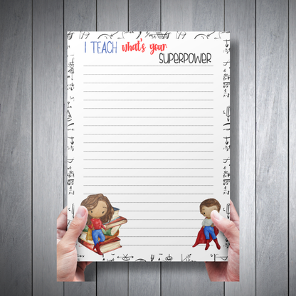 I Teach What's Your Super Power Teacher Gifts My Store
