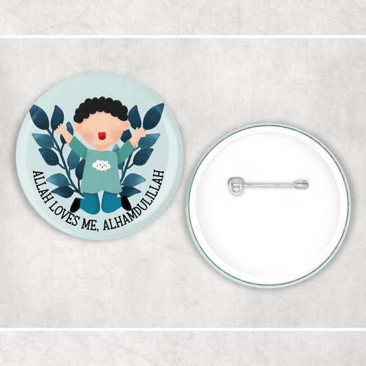 Children's  Allah Loves Me Badge
