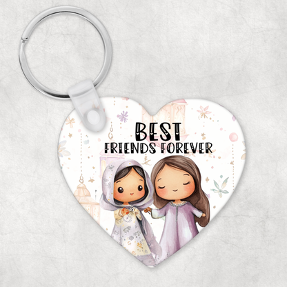 Heart Bestie/Sister Keyring NouNou and Me