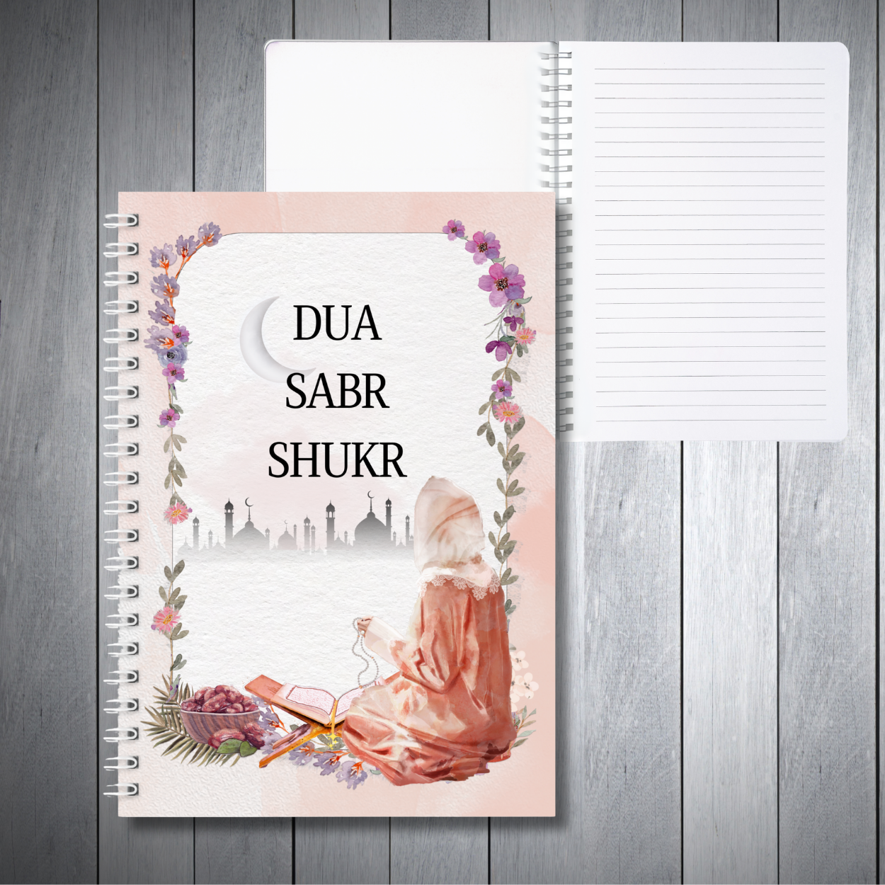 Peach Dua Sabr Notebook