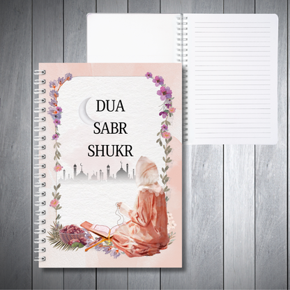 Peach Dua Sabr Notebook
