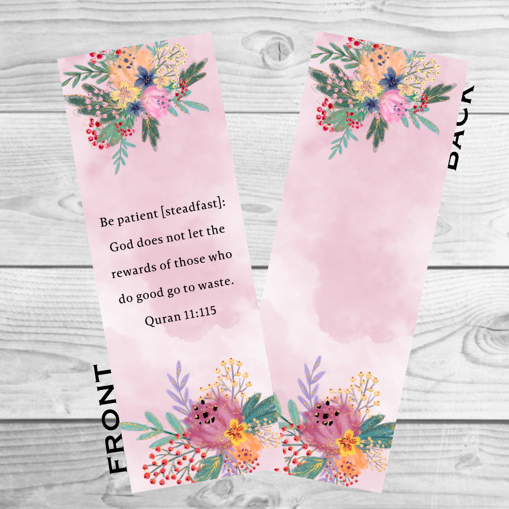 Quran 11.115 Pink Flowers