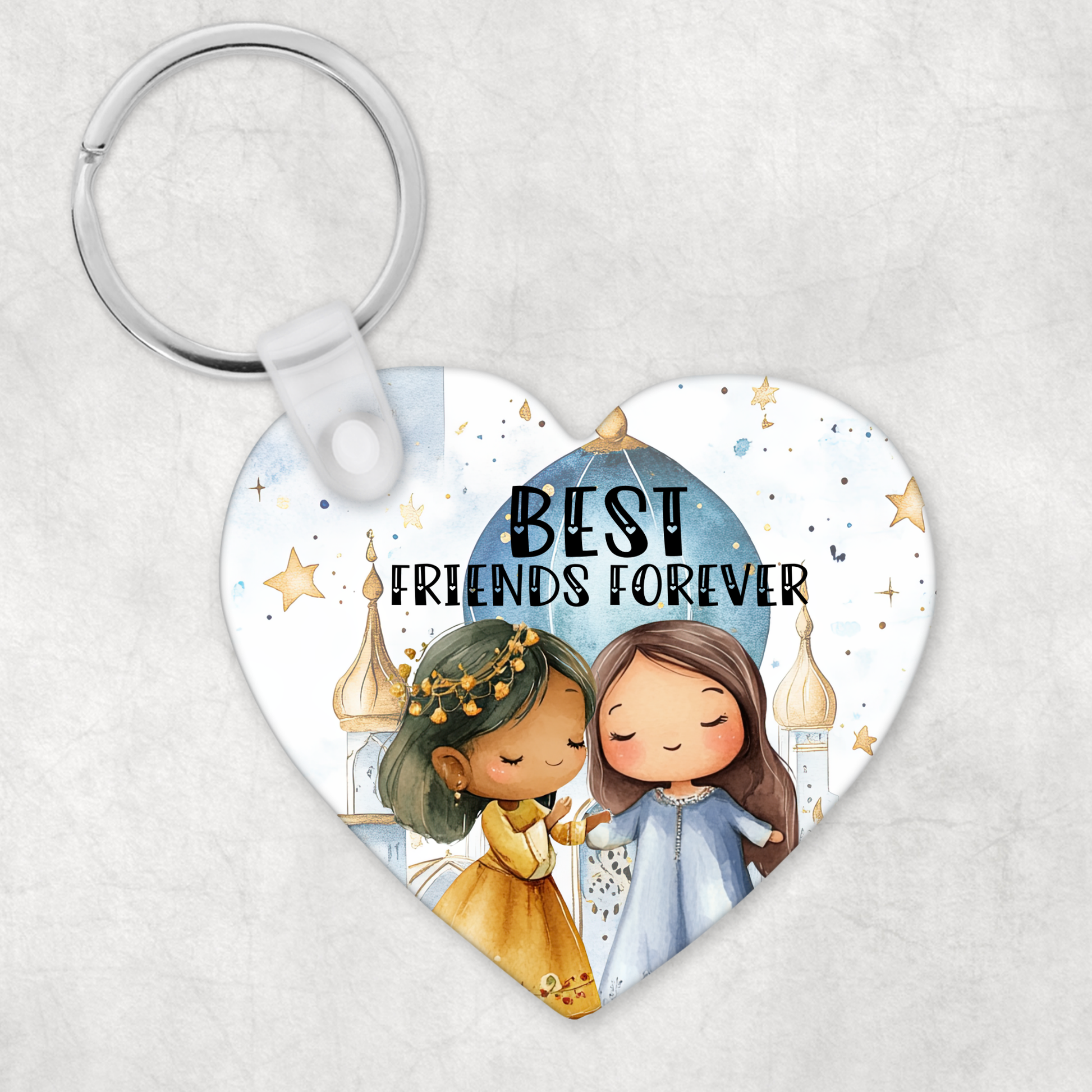 Heart Bestie/Sister Keyring NouNou and Me