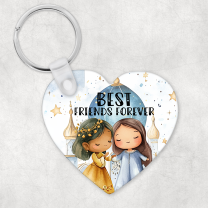 Heart Bestie/Sister Keyring NouNou and Me