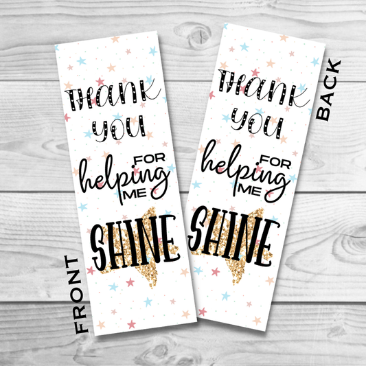 Thank you for making me shine