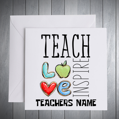 Teach, Love, Inspire Teacher Gifts My Store