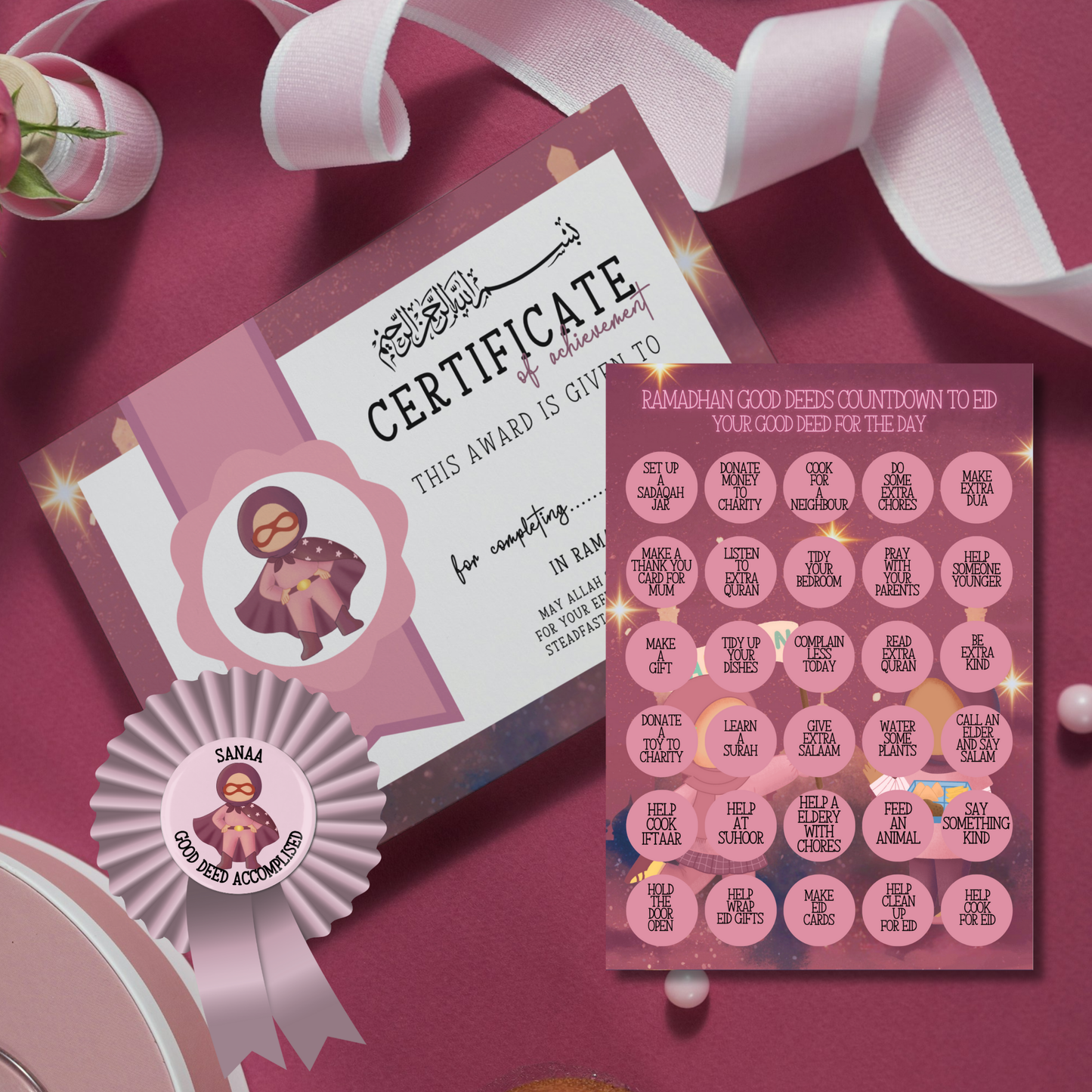 NEW FOR 2026 Infant Ramadan Good Deed Trackers