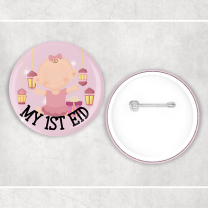 Children's Islamic My 1st Eid Badge Muslim Gifts - Muslim Baby Pin, Button - Ramadan Eid Gifts - Islamic