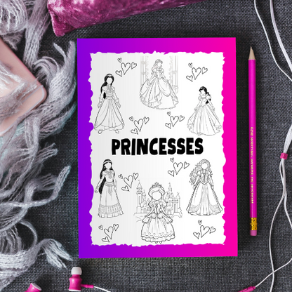Faceless Princess Colouring Book