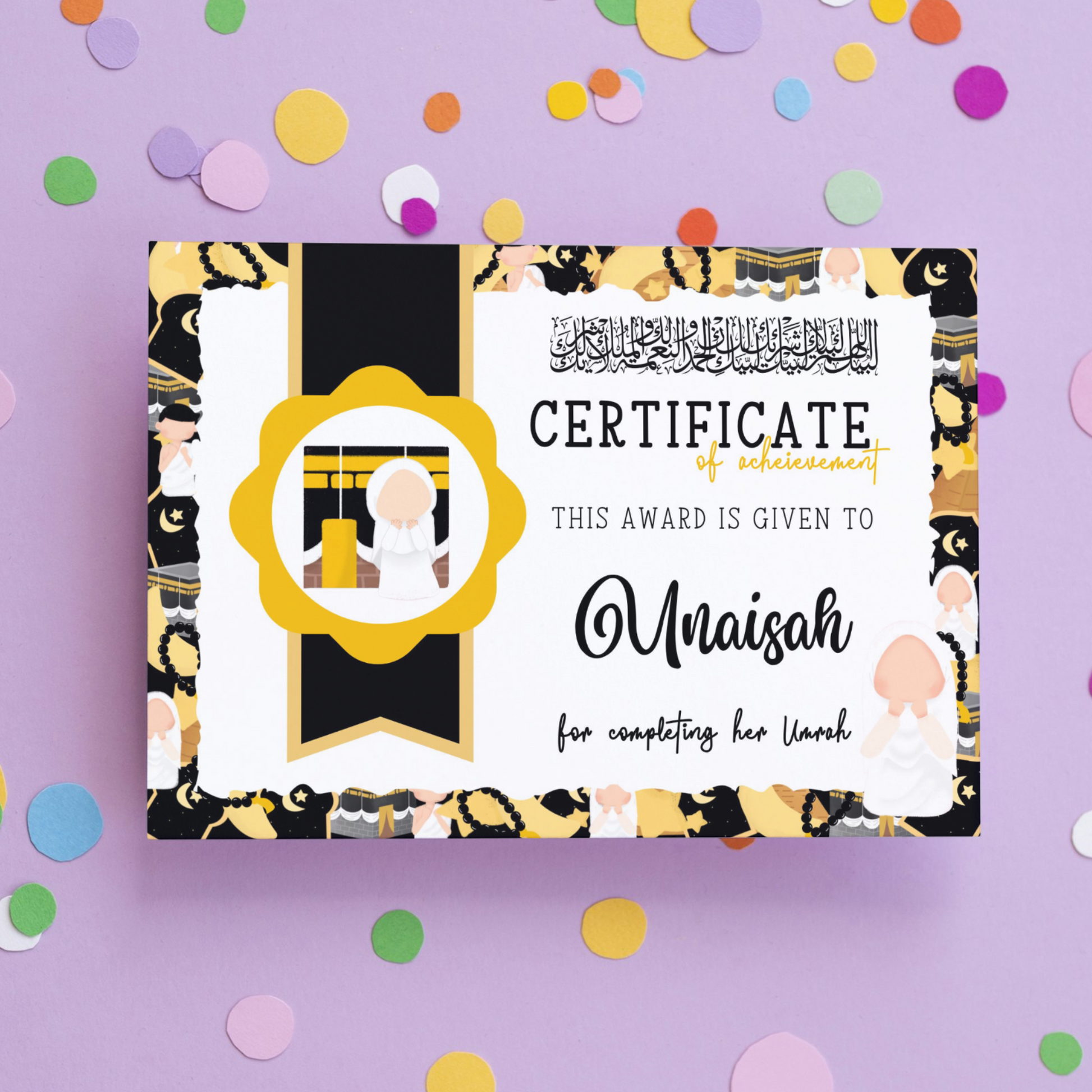 I've completed my Umrah Certificate My Store