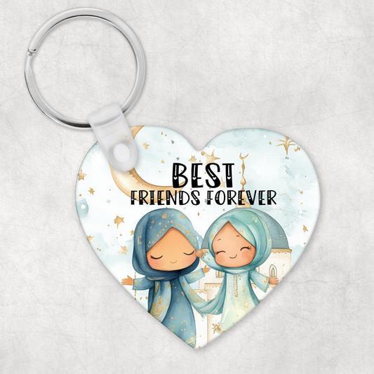 Heart Bestie/Sister Keyring