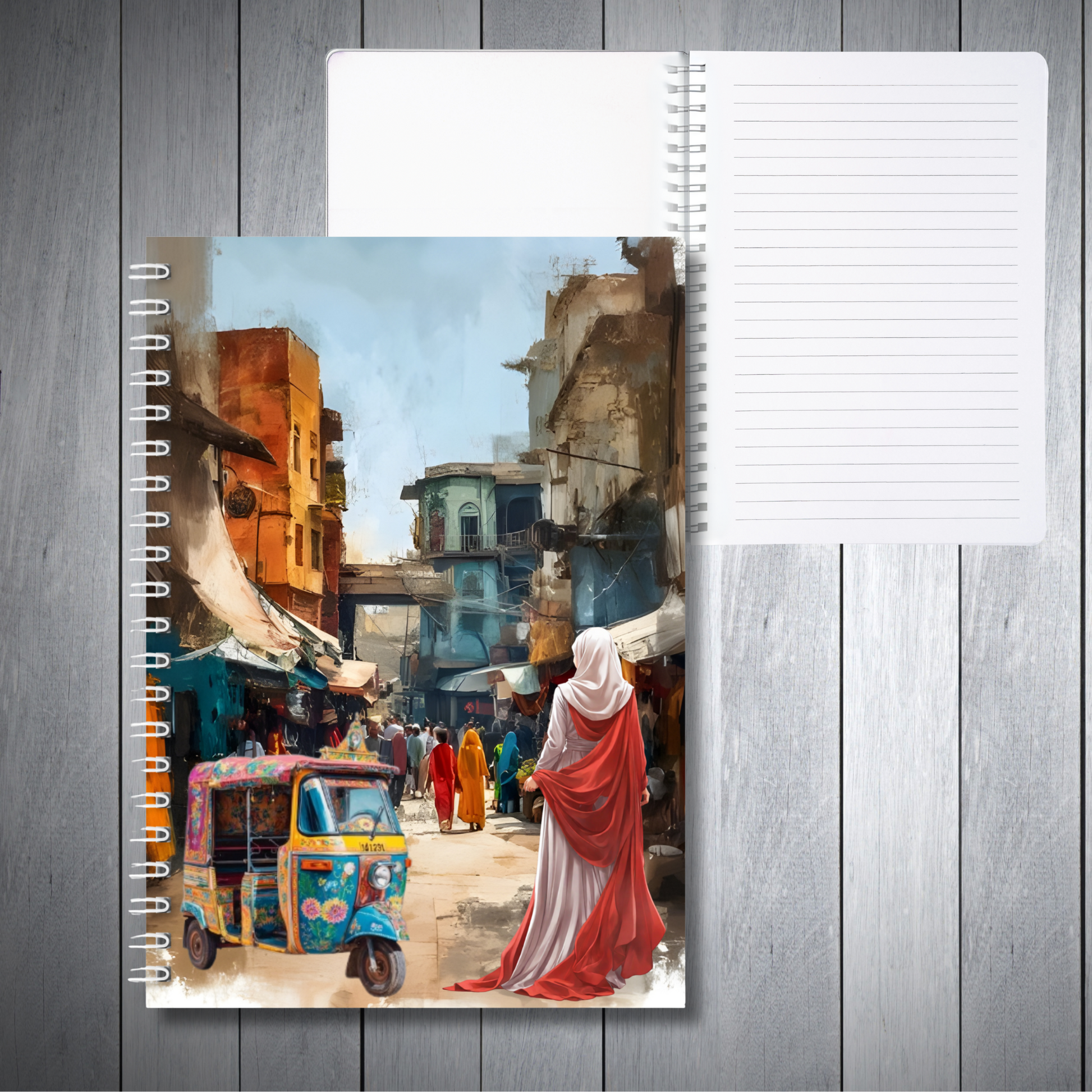 Hijabis In The City Spiral Notebook NouNou and Me