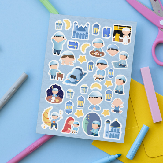 Boys 5 Pillars Sticker Sheet