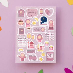 Mini Muslimah's Girl Quotes Stickers