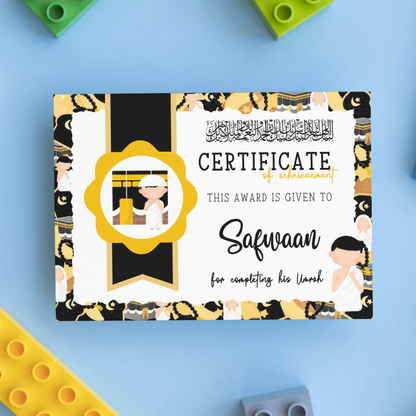 I've completed my Umrah Certificate My Store