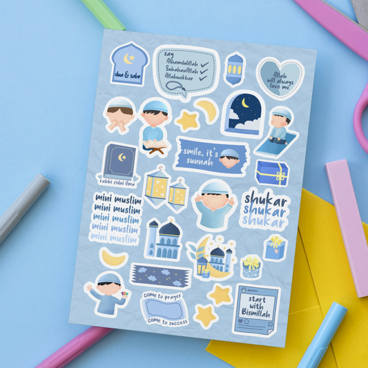 MIni Muslim's Qoutes Sticker Sheet