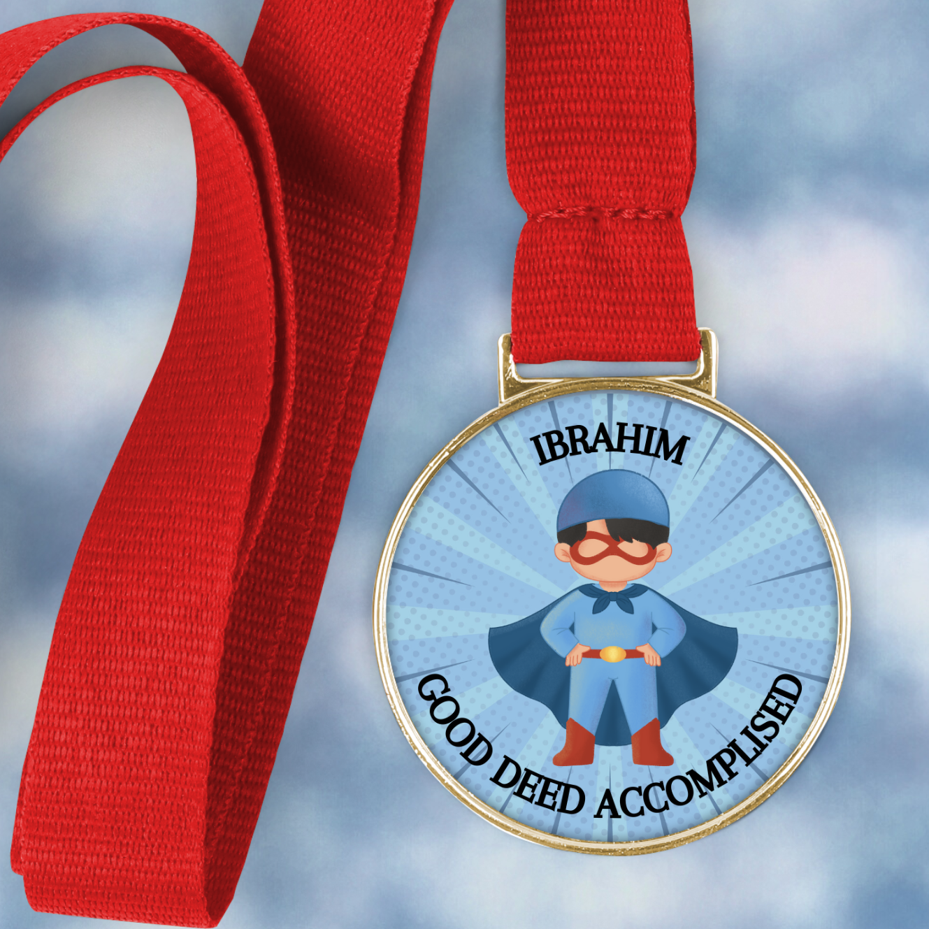 Children's Good Deed Accomplished Medal NouNou and Me