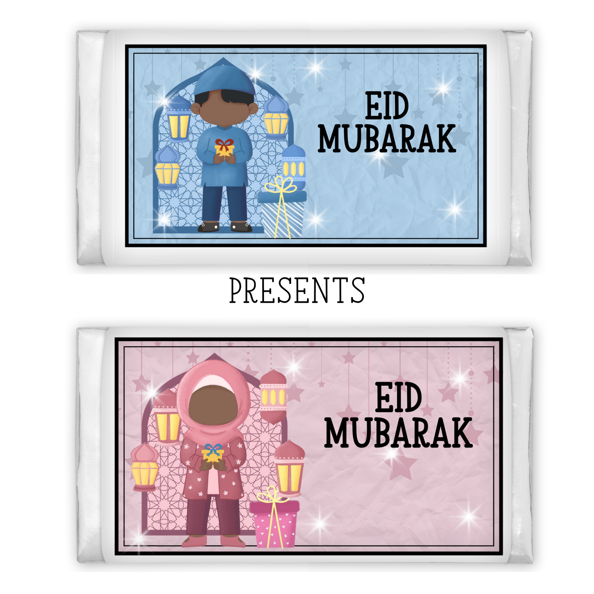 Personalised Eid Milk Chocolate Bar My Store