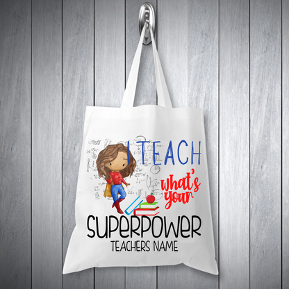 I Teach What's Your Super Power Teacher Gifts My Store